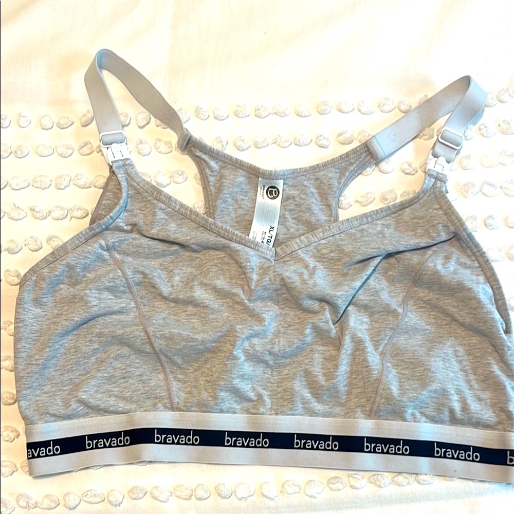Bravado Gray Intimates Bra with Adjustable Straps